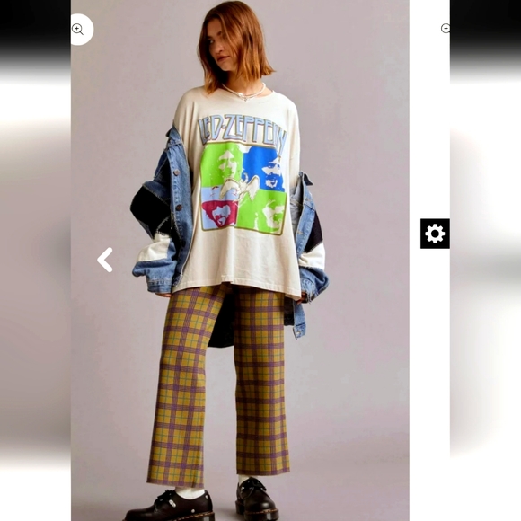 REVOLVE DAYDREAMER Led Zeppelin Four Square Merch Tee, Dirty White NWT, Size S - Picture 14 of 16